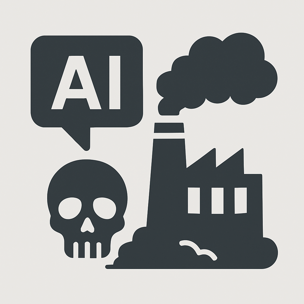 ai-prompt-pollution Prompt AI e inquinamento, immagine evocativa